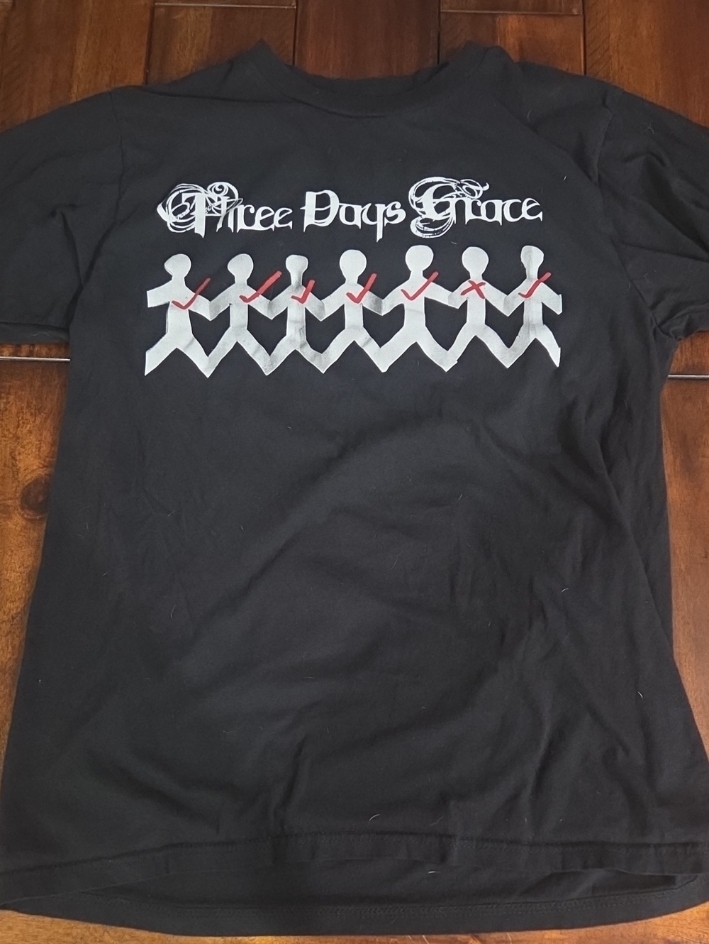 Black "Three Days Grace" Graphic Band T‑Shirt